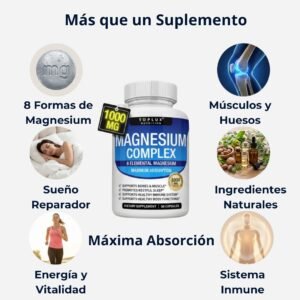 Magnesio Complex es mas que un suplemento te brinda sueno reparados mas energia y vitalidad ademas que ayuda a tu sistema inmune a fortalecerse